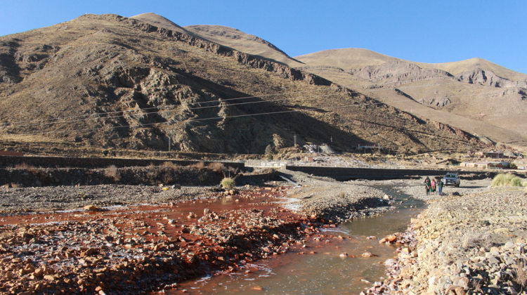 Los cultivos y el ganado de los habitantes del Ayllu San Agustín de Puñaca, en el departamento de Oruro, están en riesgo por la contaminación minera.  Foto: CENDA