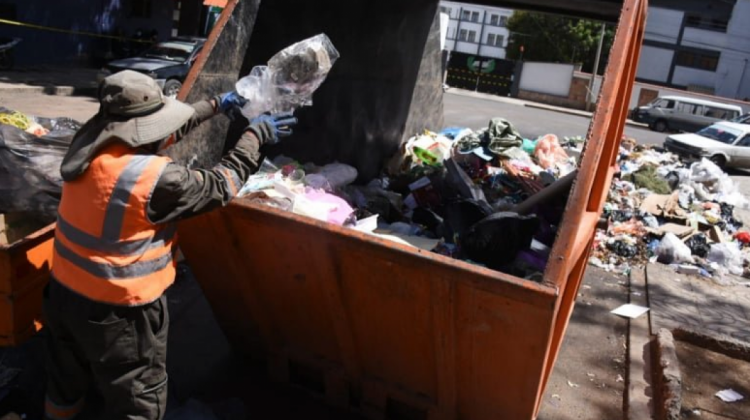 Recolección de basura en Cochabamba. Foto. Opinión