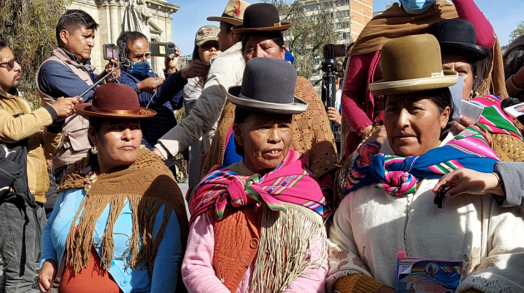 Bartolinas de la departamental de La Paz. Foto: ANF.