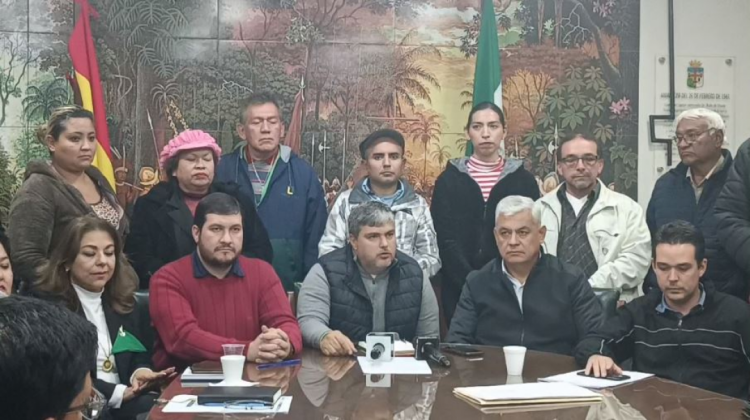 Reunión del Comité pro Santa Cruz. Foto: Captura video