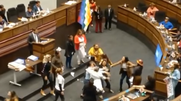 Sesión del Legislativo. Foto: Captura de video.