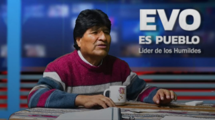 Expresidente Evo Morales. Foto: Captura de video.