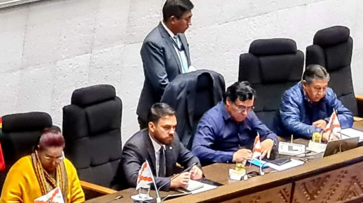 Interpelación al ministro de Gobierno, Eduardo Del Castillo. Foto: Senado.