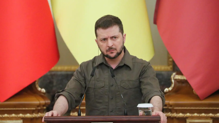El presidente de Ucrania, Volodimir Zelenski.