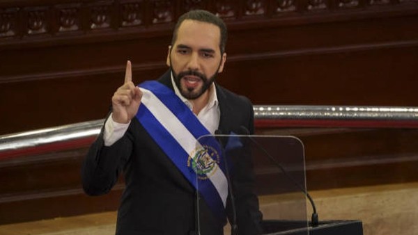 El presidente de El Salvador,  Nayib Bukele.