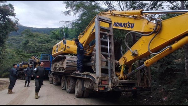 La empresa minera retira la maquinaria pesada del Madidi. Foto: Sernap.