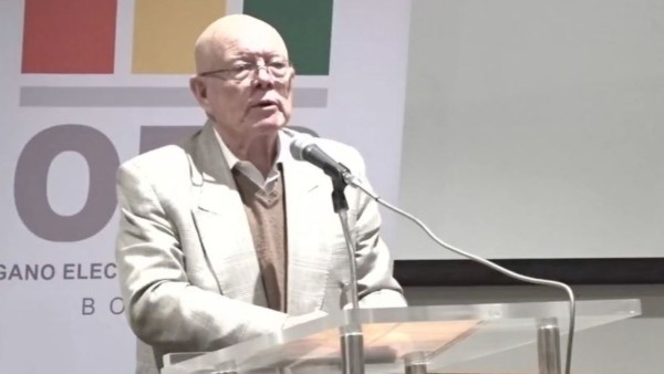 Presidente del TSE, Óscar Hassenteufel. Foto: Captura video.