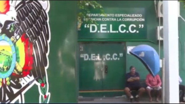 Dependencias de la DELCC, lugar donde debía declarar la hija de la exministra Achacollo.