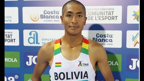 El orureño, Vidal Basco. Foto: Federación Atlética de Bolivia