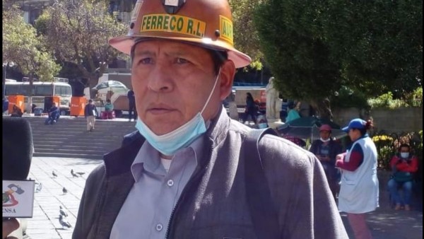 El presidente de Ferreco, Eloy Sirpa. Foto: ABI.