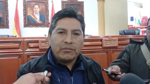 Gobernador interino de Potosí, Wilber Jancko. Foto: Captura video