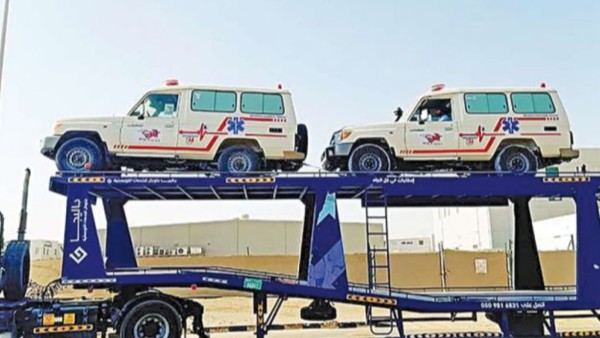 La ambulancias fueron vendidas por los empresarios pakistaníes a la gobernación de Potosí. Foto: Internet