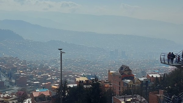 Contaminación del aire en La Paz. Foto: ANF