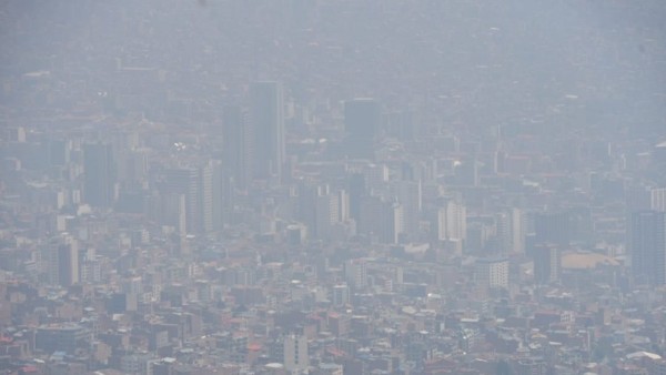 Contaminación en La Paz Foto: La Razón