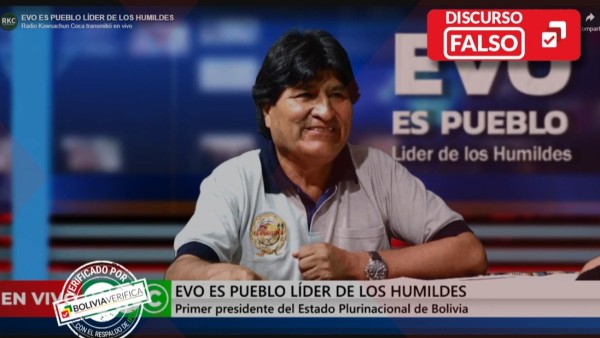 Evo Morales. Foto: Composición Bolivia Verifica