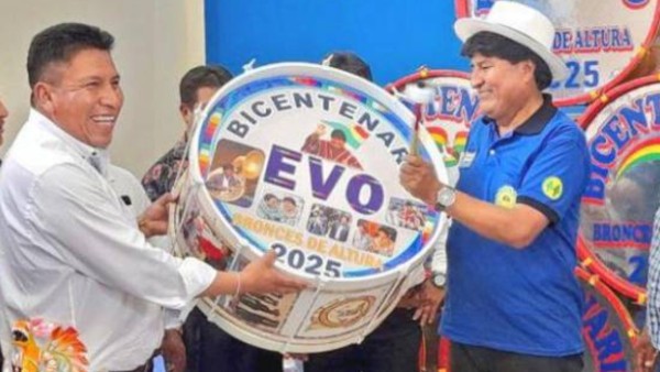 Evo Morales recibió en septiembre de 2022 un bombo con su proclamación como presidenciable para el 2025. Foto: Evo Morales