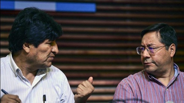 Evo Morales y Luis Arce. Foto: Internet