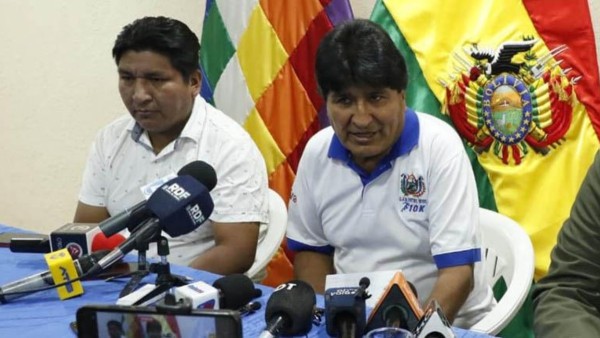 Expresidente Evo Morales anunciando la realización de la 'Copa Evo 2023'. Foto: Los Tiempos