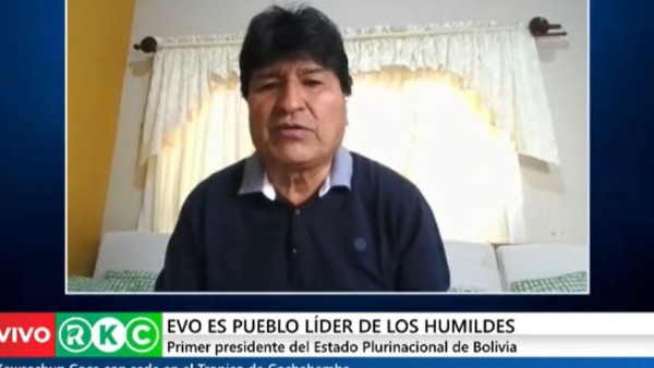 Expresidente Evo Morales. Foto: Captura video