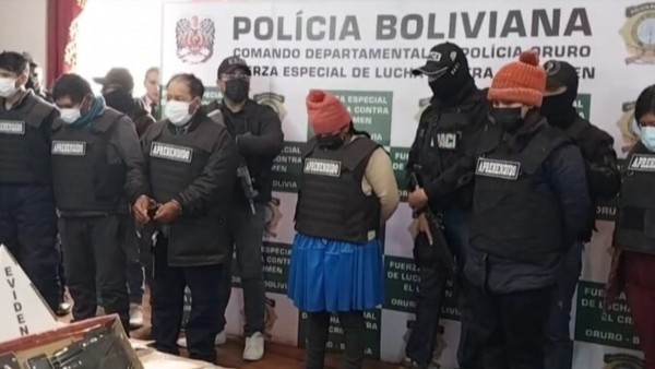 La jornada pasada, la Policía Boliviana desmanteló una organización criminal posiblemente vinculada al Tren de Aragua