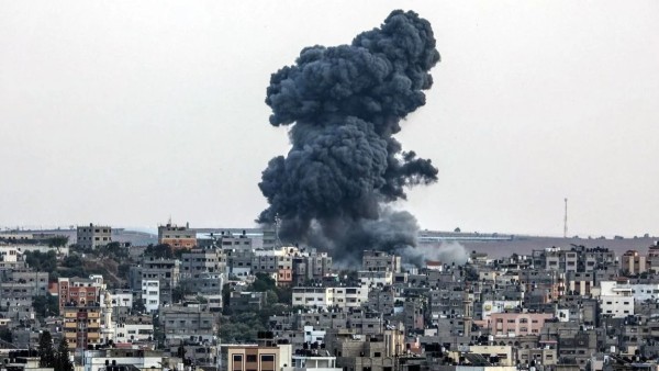 Bombardeo de Israel a la Franja de Gaza.