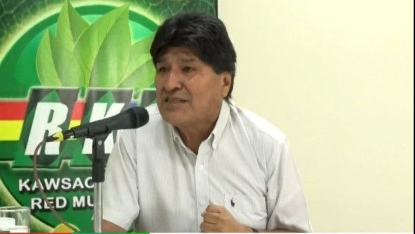 Expresidente y jefe del MAS, Evo Morales. foto: Captura