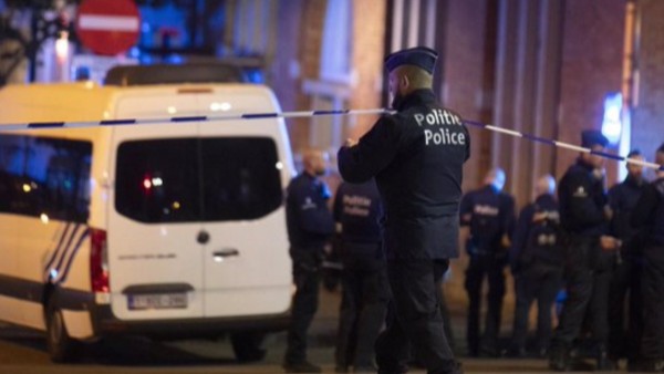 La Policía belga llegó al lugar para garantizar la seguridad.    Foto: Europa Press