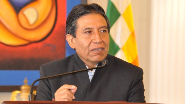 David Choquehuanca, vicepresidente del Estado. Foto: Cancillería
