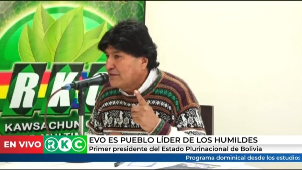 Expresidente y jefe del MAS, Evo Morales. Foto: Captura