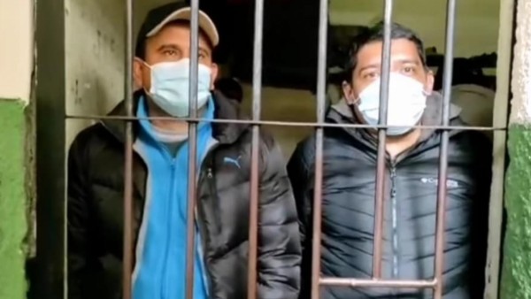 Guzmán y Coimbra cuando fueron detenidos. Foto: Internet