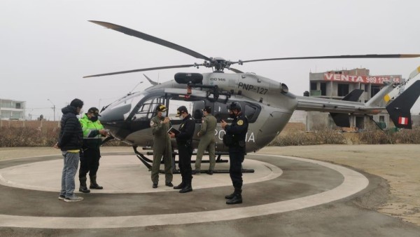 Helicóptero de la Policía de Perú.  Foto: Europa Press
