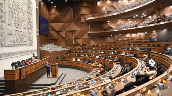 Pleno de la Cámara de Diputados en el edificio nuevo de la ALP. Foto: Prensa Diputados.