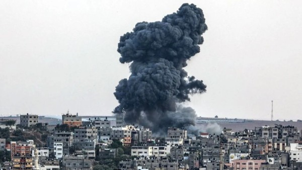 Bombardeos israelíes en la Franja de Gaza.