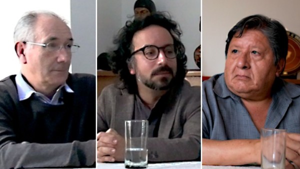 Eduardo Forno, Stanislaw Czaplicki y Manuel Morales. Foto: ANF