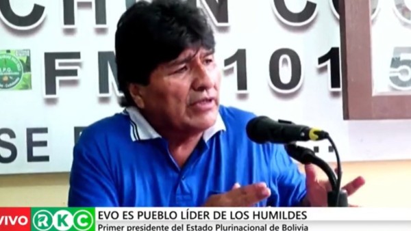Expresidente Evo Morales. Foto: Captura