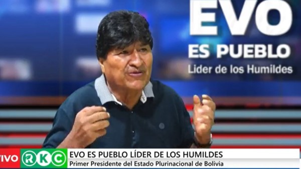 Expresidente Evo Morales. Foto: Captura