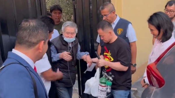 La salida de Alberto Fujimori del penal de Barbadillo.