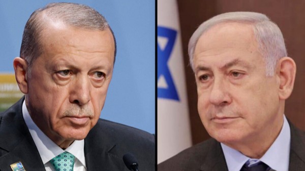 Los presidentes de Turquía, Recep Tayyip Erdogan, y de Israel, Benjamin Netanyahu.