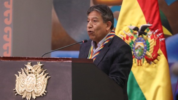 El vicepresidente del Estado, David Choquehuanca, en el Día del Estado plurinacional. Foto: Vicepresidencia