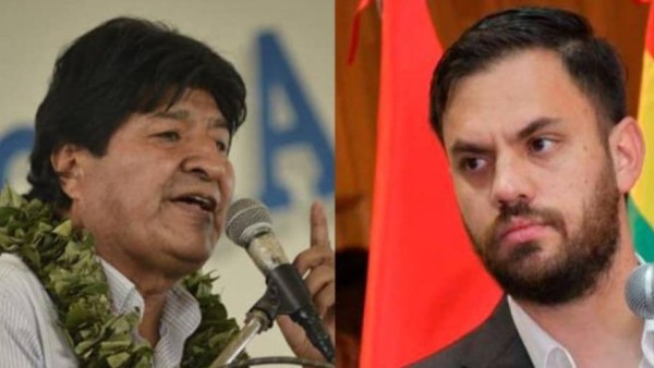 Evo Morales y Eduardo Del Castillo. Foto: internet