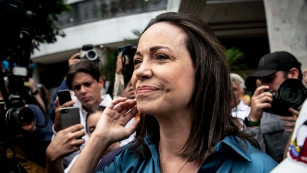 La candidata presidencial de la oposición venezolana, María Corina Machado.