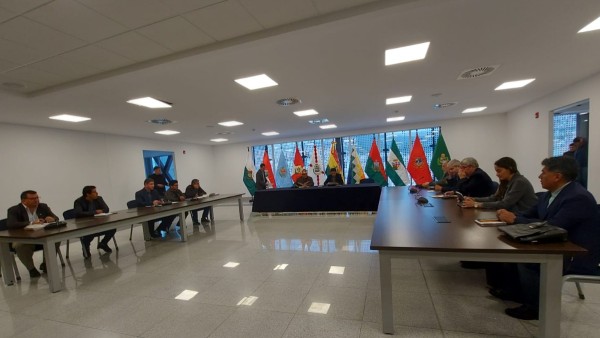 La reunión convocada por Rodríguez. Foto: ANF