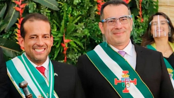 Luis Fernando Camacho y Mario Aguilera. Foto: Internet