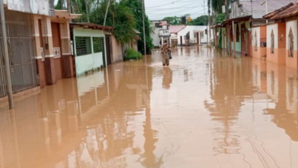 Inundación en Pando. Foto: Captura video TVU