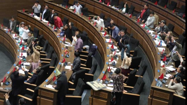 Sesión de la Cámara de Diputados donde se trató los créditos externos. Foto: Internet
