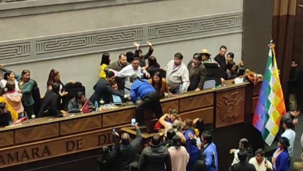 Agresiones en la Cámara de Diputados. Foto: ANF