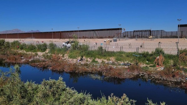Frontera de Estados Unidos con México en Ciudad Juárez.