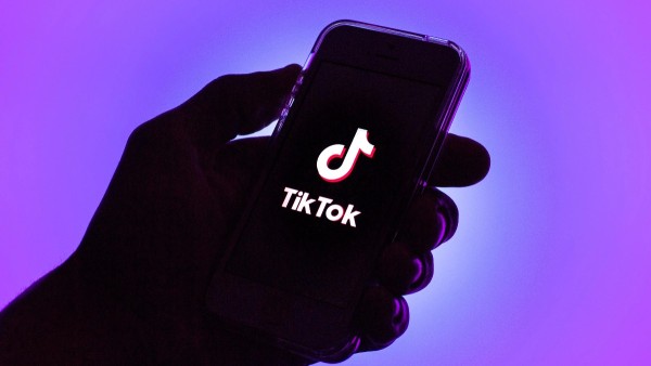 La aplicación móvil de TikTok.