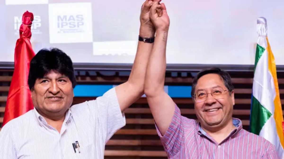 Evo Morales y Luis Arce. Foto: DW
