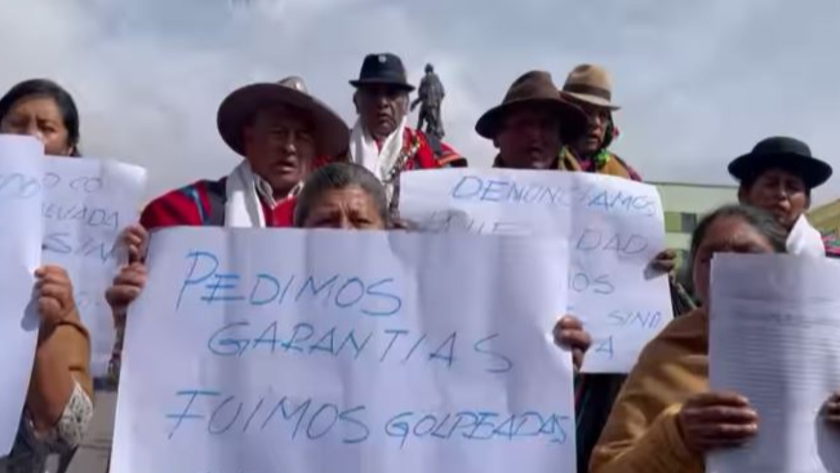 Comunarios de Totoral Chico denuncian agresiones. Foto: Captura